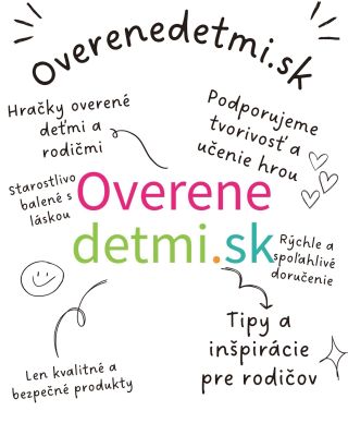 🌟 Prečo sa oplatí nakupovať na overenedetmi.sk? 🌟 Pretože u nás nájdeš hračky a pomôcky, ktoré sú: ✔️ Overené deťmi aj...